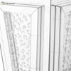 Sofás de mesa de cabeceira espelhados personalizados modernos e mesas laterais de cristal para móveis domésticos