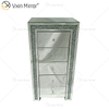 Vxin WXF-265 Várias gavetas Garoto Alto Prata Cristal Espelho Mesa de Cabeceira Mesa de Cabeceira Cor Personalizada Espelhada Mesa de Cabeceira