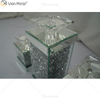 Vxin Espelho WXCH-078 Cristais Flutuantes Prata Espelhado Castiçal Candelabro