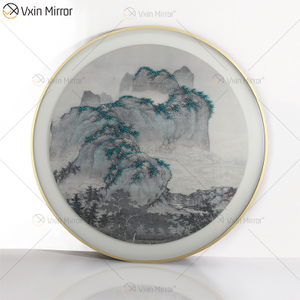 Estilo antigo Vxin WXPP-86 Simplicidade Árvores Pintura Espelho emoldurado Arte de Parede Pena Pendurado Quadro para Sala de Estar à Venda