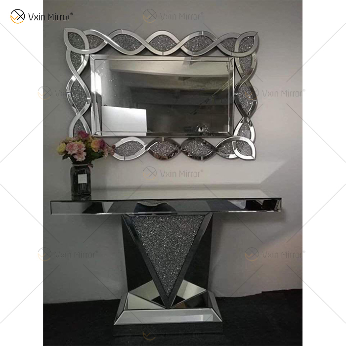 Mesa de console de vidro para sala de estar de vidro para sala de estar moderna e famosa fornecedor da China