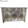Aparador Top Design WXF-676 Luxo Anti Gold Armário Espelhado com Gavetas Muti