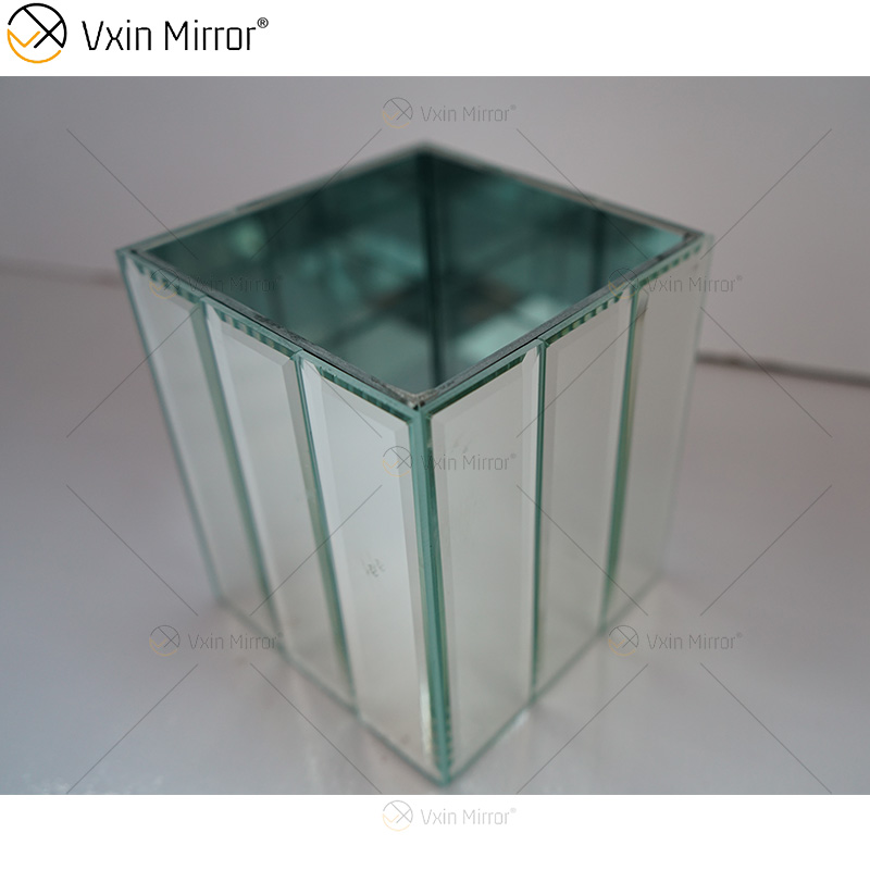 WXMV-001 Vaso Espelho Cristal Prata Vidro Impressionante Vaso Decorativo Flor Luxo para Decoração de Casa Não Pode Reter Água