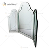 Novo Design WXM-1132 Decoração de Parede Prata Mesa Coluna Espelhada