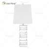 Fornecimento de fábrica WXTL-097 moderno cristal prata cristal LED luminária de mesa para luz quente