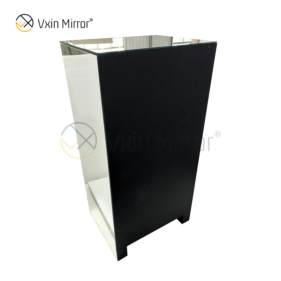 Vxin Espelho Prata Esmagado WXWF-707 Diamon Mesinha de cabeceira chanfrada com 5 gavetas Mesinha de cabeceira espelhada