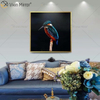 Moldura de alumínio de luxo espelho arte de parede cristal porcelana pintura fundo sofá parede pintura decoração da sala de estar