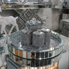 Decoração de casa jarra de cristal espelhado diamante para mesa de café sofá espelho mesa lateral WXMT-015