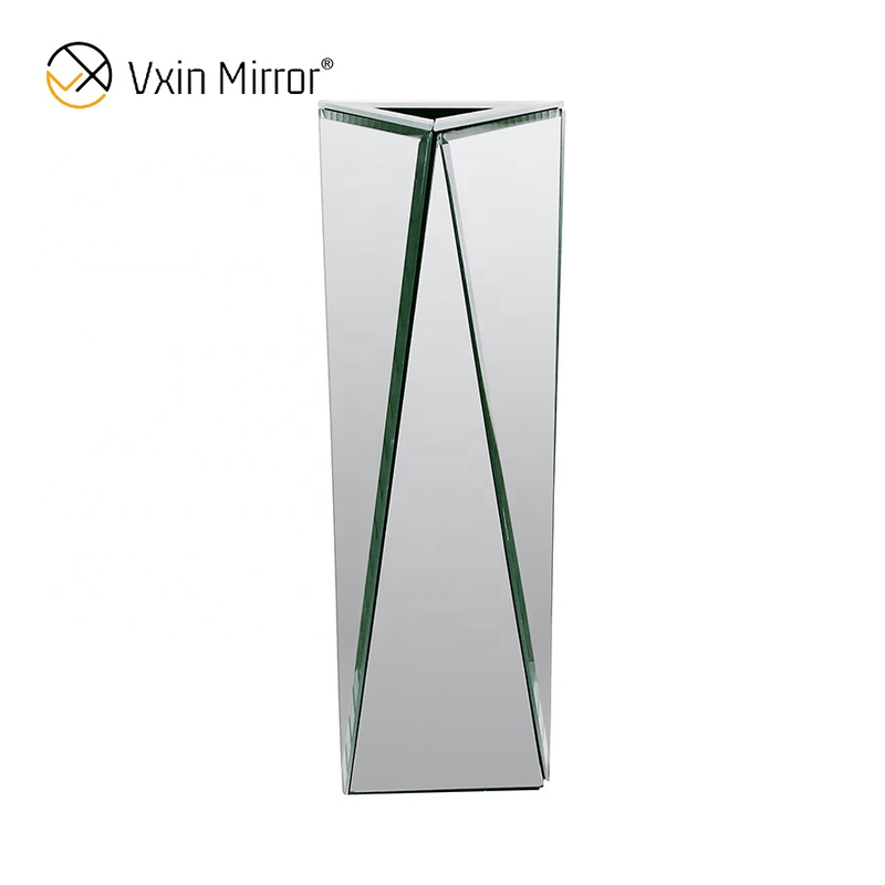 WXMV-040 Home Hotel Decorativo Interior Prata Espelhado Vaso de Mesa Vaso Espelho