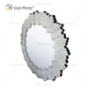 Novo Design WXM-1131 Decoração de Parede Diamante Prata Espelho Pendurado na Parede