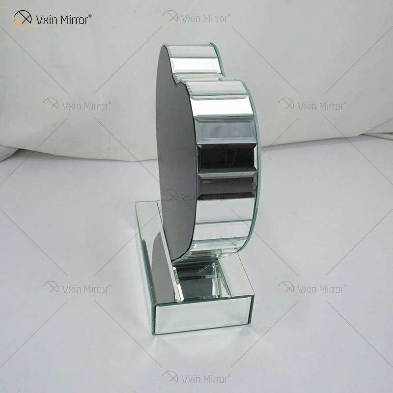 Decoração para casa Fornecimento de fábrica Vxin Mesa Lateral WXF-155 Prata Esmerilhada Diamante Mesa Lateral Espelho
