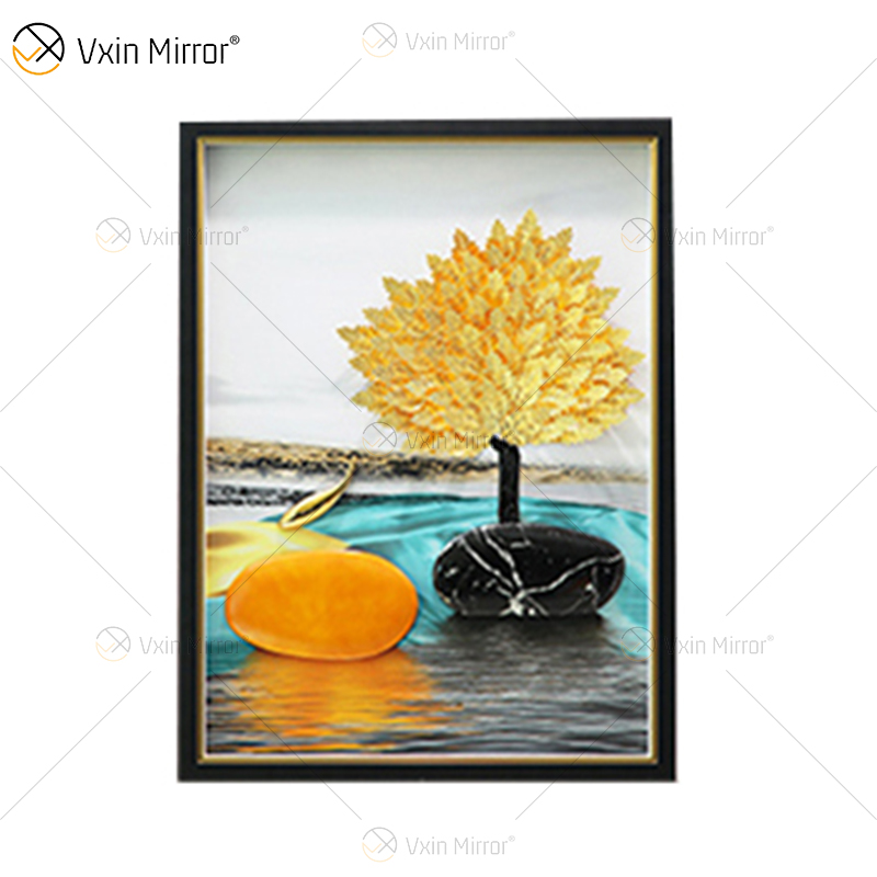 O mais novo Vxin WXPA-024 3D Abstrato Metal Parede Arte Decoração Decoração de Casa Luxo Sala de Estar Emoldurada para Casa Conjunto para Venda