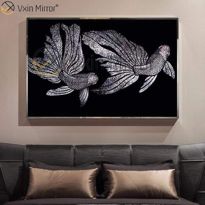 Artesanato Decorativo Casa Colorfu Espelhado Arte De Parede Pintura Em Porcelana Cristal Arte De Parede Espelho