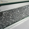 Vxin Factory Supply WXF-153 Prata Decoração de Parede Prata Diamante Esmagado Prateleira de Parede Retangular