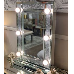 Estilos de penteadeira venezianos VXin WXDL-103 Sparkle Hollywood Espelho Conjunto de penteadeira com lâmpadas de 3 cores