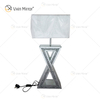 Venda imperdível WXTL-003 Prata Espelhada Para Quarto Noite Luxo Moderno Candeeiros De Mesa Decorativos