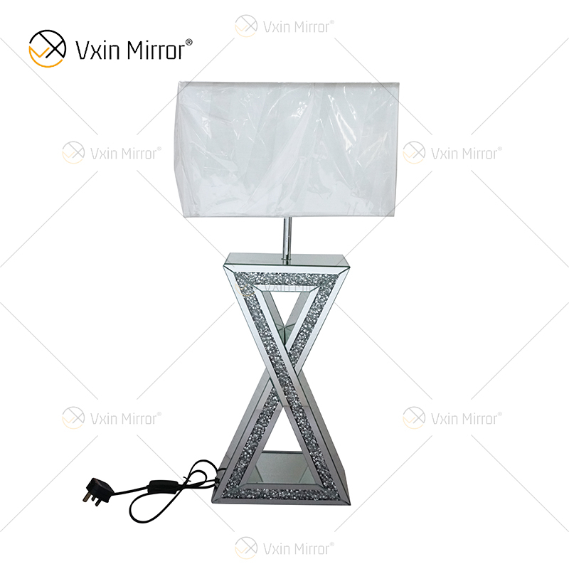 Venda imperdível WXTL-003 Prata Espelhada Para Quarto Noite Luxo Moderno Candeeiros De Mesa Decorativos
