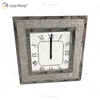 Relógio Espelhado Moderno WXMC-092 Relógio Decorativo Prata Com Diamante Triturado