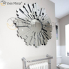 Vxin Decoração de Parede WXM-1004 Prata 3D Vidro Pendurado Espelho de Parede