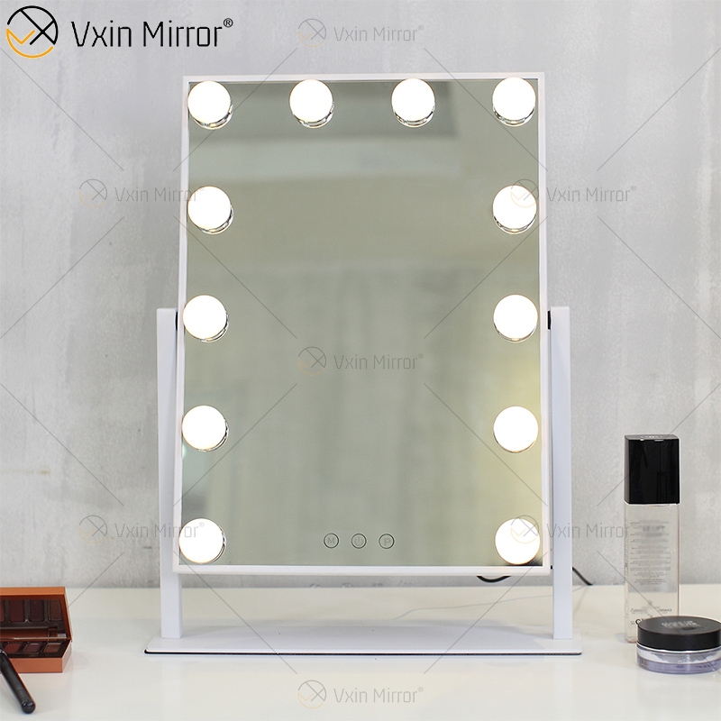Espelho de maquiagem oval decorativo WXDL-123 espelho de maquiagem Hollywood com luz led para quarto