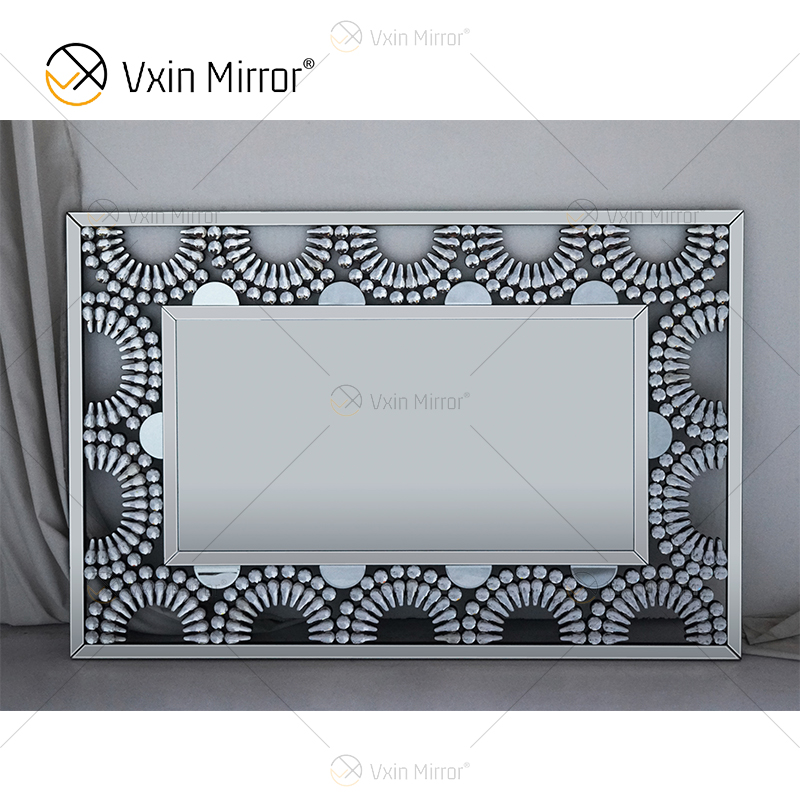Decoração de parede WXM-1120 Design de estilo de moda luxo cristal diamante espelhado unidades de parede de TV