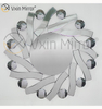 3D Elegante Vxin Moderno WXM-1016 Prata Redondo Espelho Fantasia Arte de Parede