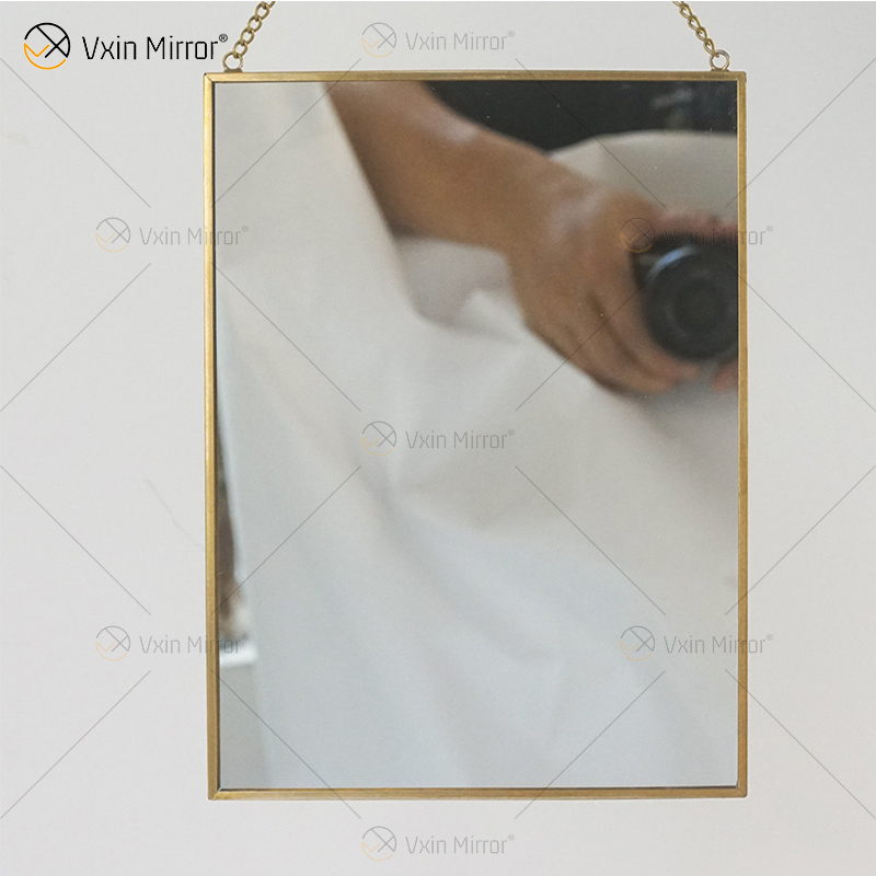 Golden Vxin Decoração de Parede Exclusivo Moldura de Metal Dourada Espelhos Decorativos Luxo Simples e Elegante Espelho de Parede