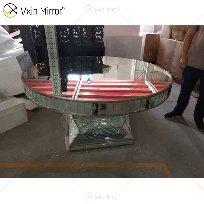 Mesa lateral de diamante brilhante WXWF-1050 para sala de estar