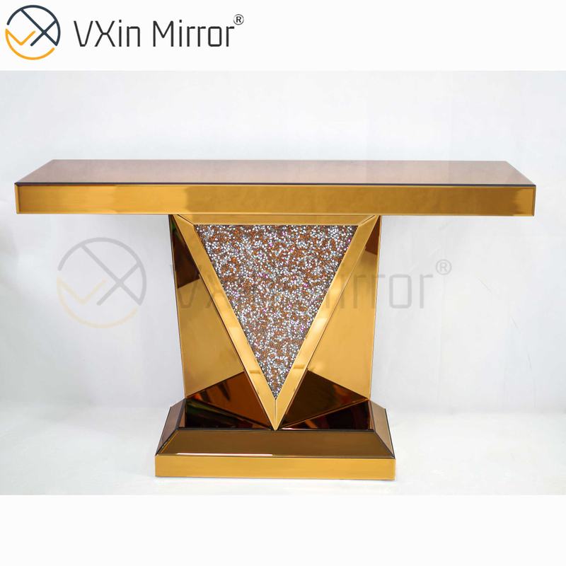Móveis de sala de estar modernos baratos Vxin decoração de casa Crush Diamond conjunto de móveis de luxo espelho mesa console