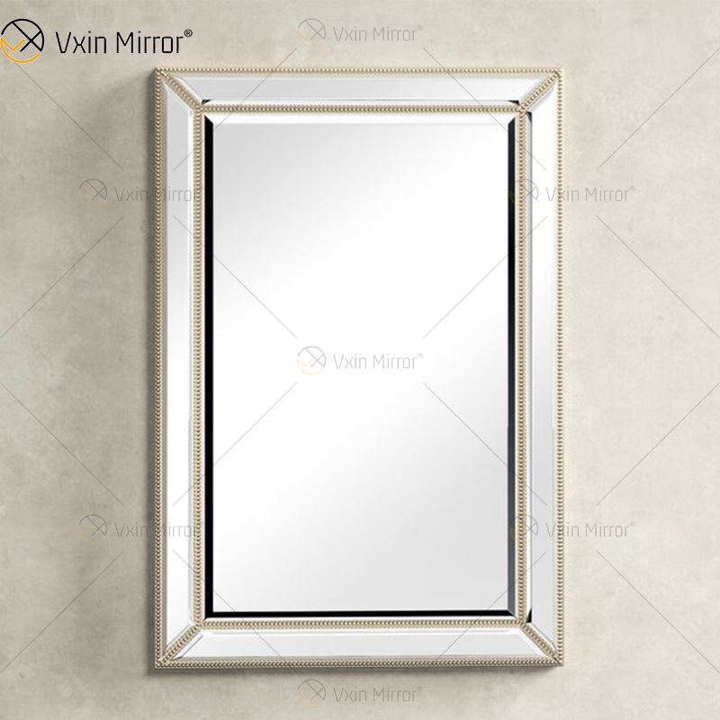 Boa Qualidade WXM-1630 Luxo Champanhe Ouro Espelho Decoração de Parede para Sala de Estar Quarto