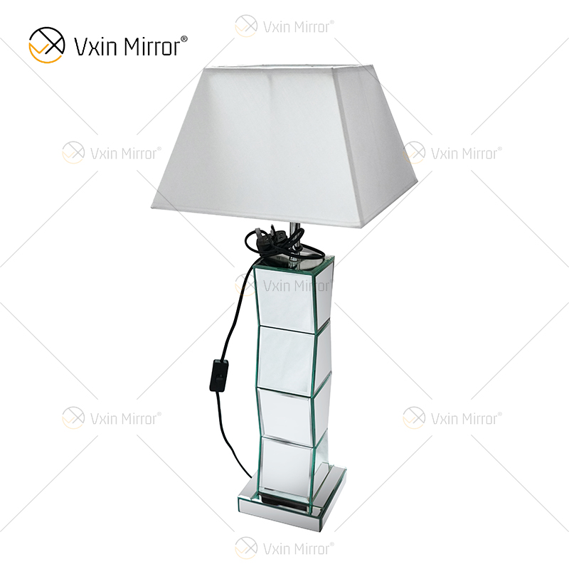 Lâmpada de espelho de prata moderna WXTL-004 com abajur para quarto